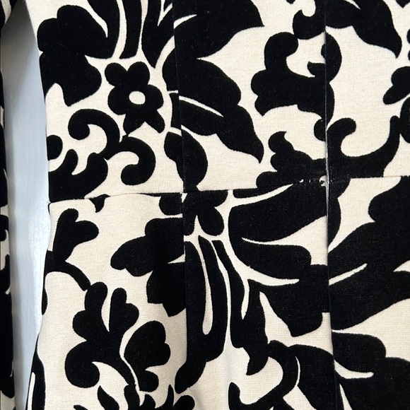 Black and Cream Patterned CeCe Mini Dress - Picture 6 of 8